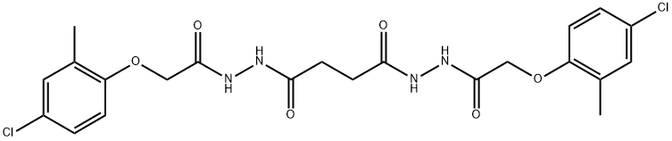 N'1,N'4-bis[(4-chloro-2-methylphenoxy)acetyl]succinohydrazide 구조식 이미지