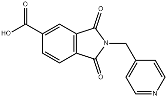 1H-Isoindole-5-carboxylic acid, 2,3-dihydro-1,3-dioxo-2-(4-pyridinylmethyl)- Structure