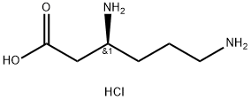 (3S)-3,6-diaminohexanoic acid dihydrochloride 구조식 이미지