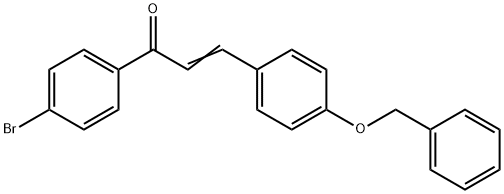 (2E)-3-[4-(Benzyloxy)phenyl]-1-(4-bromophenyl)prop-2-en-1-one Structure