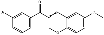 (2E)-1-(3-Bromophenyl)-3-(2,5-dimethoxyphenyl)prop-2-en-1-one Structure