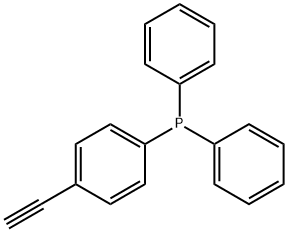 Phosphine, (4-ethynylphenyl)diphenyl- Structure