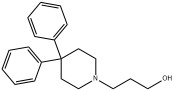 1-Piperidinepropanol, 4,4-diphenyl- Structure