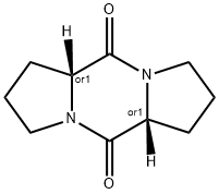 5H,10H-Dipyrrolo[1,2-a:1',2'-d]pyrazine-5,10-dione, octahydro-, (5aR,10aR)-rel- 구조식 이미지