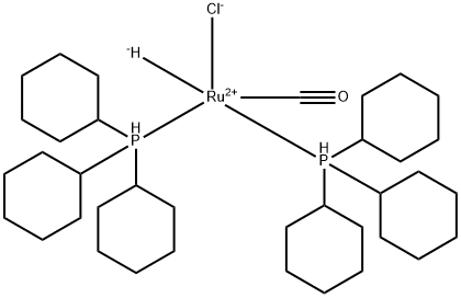 Carbonylchlorohydridotbis(tricyclohexylphosphine)ruthenium(II) Structure