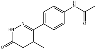Acetamide, N-[4-(1,4,5,6-tetrahydro-4-methyl-6-oxo-3-pyridazinyl)phenyl]- 구조식 이미지