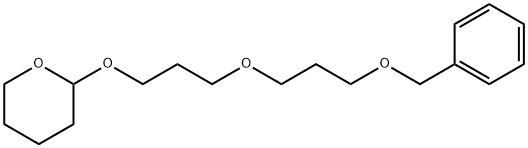 2H-Pyran, tetrahydro-2-[3-[3-(phenylmethoxy)propoxy]propoxy]- Structure