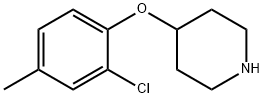 4-(2-Chloro-4-methylphenoxy)piperidine Structure