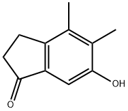 1H-Inden-1-one, 2,3-dihydro-6-hydroxy-4,5-dimethyl- Structure