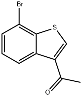 1-(7-bromobenzo[b]thiophen-3-yl)ethan-1-one Structure