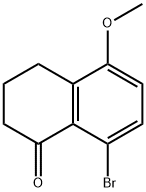 1(2H)-Naphthalenone, 8-bromo-3,4-dihydro-5-methoxy- Structure