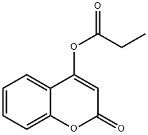 2H-1-Benzopyran-2-one, 4-(1-oxopropoxy)- 구조식 이미지