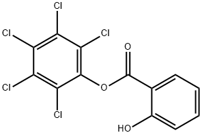 Benzoic acid, 2-hydroxy-, 2,3,4,5,6-pentachlorophenyl ester Structure