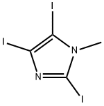 2,4,5-Triiodo-1-methylimidazole Structure