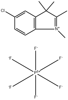 5-Chloro-1,2,3,3-tetramethyl-3H-indolium hexafluorophosphate(1-) (1:1) Structure