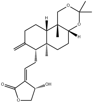3,19-Isopropylideneandrographolide Structure