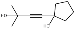 1-(3-hydroxy-3-methylbut-1-yn-1-yl)cyclopentanol Structure