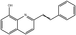 8-Quinolinol, 2-(2-phenylethenyl)- 구조식 이미지