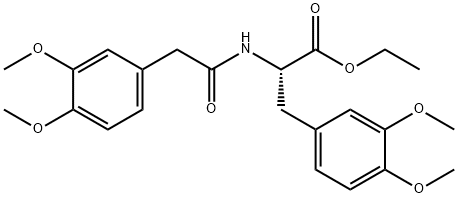 Tyrosine, N-[(3,4-dimethoxyphenyl)acetyl]-3-methoxy-O-methyl-, ethyl ester (9CI) Structure