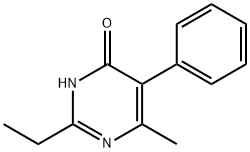 4(3H)-Pyrimidinone, 2-ethyl-6-methyl-5-phenyl- Structure