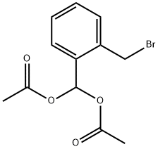 Methanediol, 1-[2-(bromomethyl)phenyl]-, 1,1-diacetate 구조식 이미지