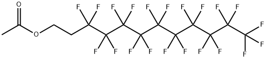 1-Dodecanol, 3,3,4,4,5,5,6,6,7,7,8,8,9,9,10,10,11,11,12,12,12-heneicosafluoro-, 1-acetate Structure