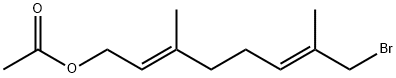 2,6-Octadien-1-ol, 8-bromo-3,7-dimethyl-, 1-acetate, (2E,6E)- Structure