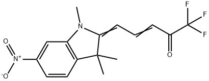 3-Penten-2-one, 5-(1,3-dihydro-1,3,3-trimethyl-6-nitro-2H-indol-2-ylidene)-1,1,1-trifluoro- Structure