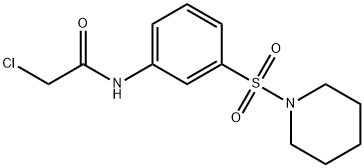 Acetamide, 2-chloro-N-[3-(1-piperidinylsulfonyl)phenyl]- Structure