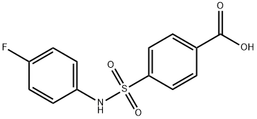 Benzoic acid, 4-[[(4-fluorophenyl)amino]sulfonyl]- Structure