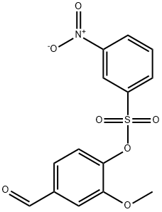 4-formyl-2-methoxyphenyl 3-nitrobenzene-1-sulfonate 구조식 이미지