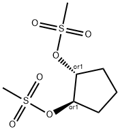 rac-trans-1,2-디메탄술포닐옥시시클로펜탄 구조식 이미지