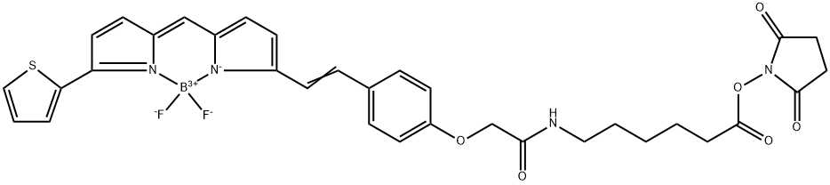 BODIPY 630/650-X NHS Ester (Succinimidyl Ester) 구조식 이미지