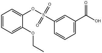 Benzoic acid, 3-[(2-ethoxyphenoxy)sulfonyl]- Structure