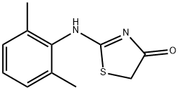 2-[(2,6-dimethylphenyl)imino]-1,3-thiazolidin-4-one Structure