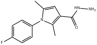 1H-Pyrrole-3-carboxylic acid, 1-(4-fluorophenyl)-2,5-dimethyl-, hydrazide Structure