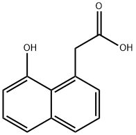 1-Naphthaleneacetic acid, 8-hydroxy- Structure