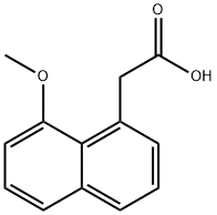 1-Naphthaleneacetic acid, 8-methoxy- 구조식 이미지