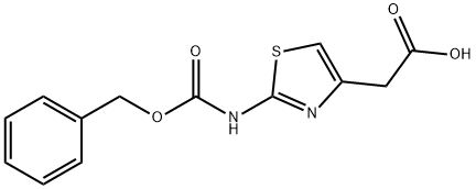 2-(2-(((benzyloxy)carbonyl)amino)thiazol-4-yl)acetic acid Structure