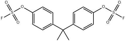 Fluorosulfuric acid, (1-methylethylidene)di-4,1-phenylene ester 구조식 이미지