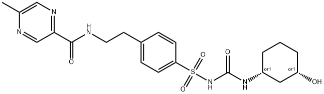 3-cis-Hydroxyglipizide 구조식 이미지