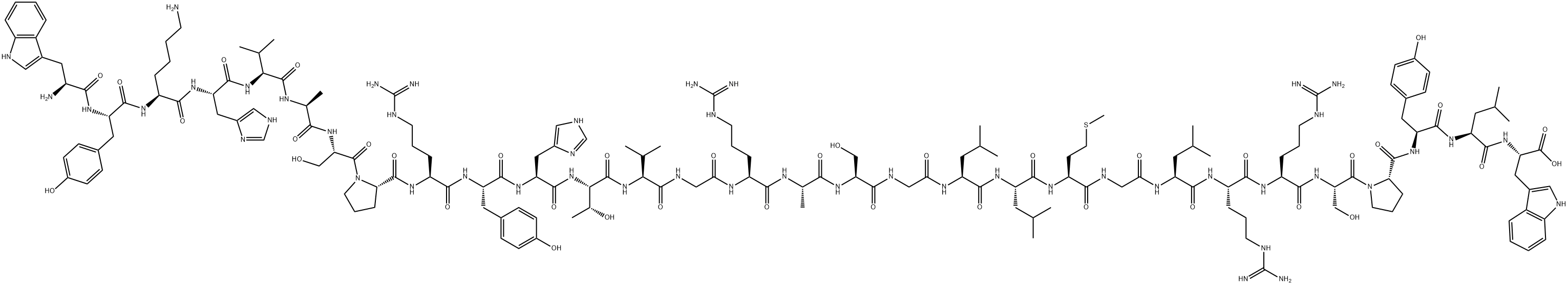 NEUROPEPTIDE W-30 (RAT) Structure