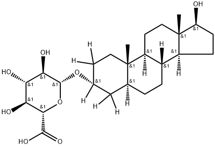 Androstane-3α,17β-diol 3-Glucuronide-d5 Structure