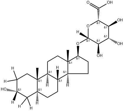 Androstane-3α,17β-diol 17-Glucuronide-d5 Structure