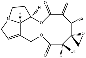 13,19-Epoxy-12-hydroxy-14β-methyl-21-norsenecionan-11,16-dione Structure