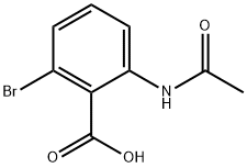 Benzoic acid, 2-(acetylamino)-6-bromo- 구조식 이미지