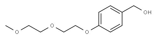 {4-[2-(2-Methoxyethoxy)ethoxy]phenyl}methanol Structure