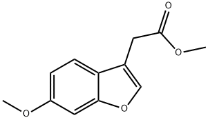 3-Benzofuranacetic acid, 6-methoxy-, methyl ester Structure