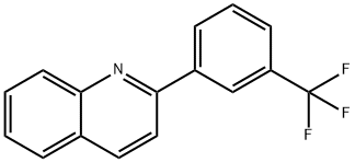 Quinoline, 2-[3-(trifluoromethyl)phenyl]- 구조식 이미지