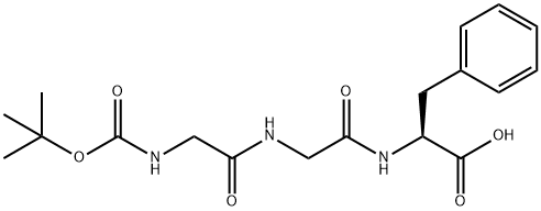 L-Phenylalanine, N-[(1,1-dimethylethoxy)carbonyl]glycylglycyl- 구조식 이미지
